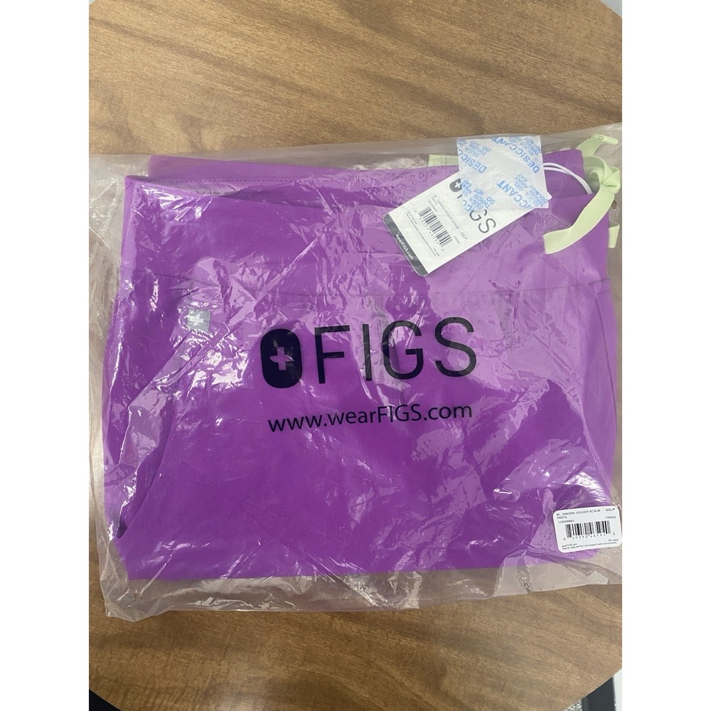 Figs Scrubs Pants Women Size 4XL-Petite Zamora jogger Purple Jolt Medical‎